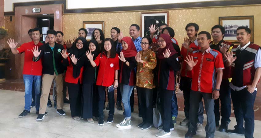 Relawan Anti Narkoba dan Wawali Whisnu Sakti