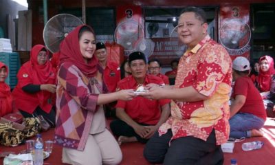 Wawali Whisnu Sakti Buana Saat Menghadiri Reses Anggota Dewan DPR RI Puti Guntur Soekarno Di Sekretariat PAC PDIP Tambaksari , Surabaya