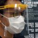 Djoko Kuswanto saat menjajal Face Shield Mask di RS Universitas Airlangga