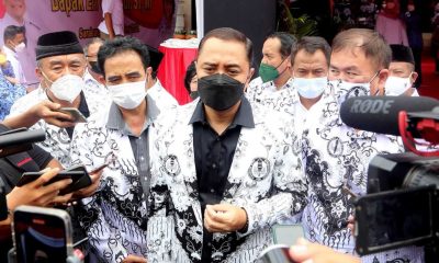 Resmikan Gedung PGRI, Wali Kota Eri minta Berkolaborasi Memajukan Dunia Pendidikan Surabaya