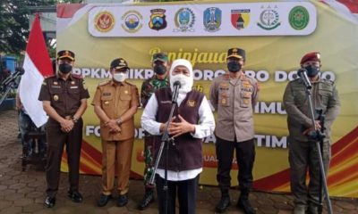 Forkopimda Jatim Tinjau Posko PPKM Mikro di Oro-Oro Dowo Malang