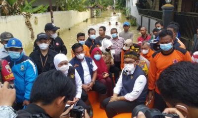 Gubernur Jatim bersama Bupati Badrut Tamam Tinjau Musibah Banjir di Dua Kecamatan di Pamekasan