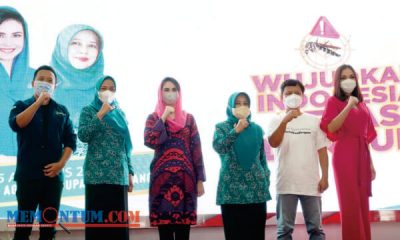 Terima Bantuan Pencegahan DBD, TP PKK Provinsi Jatim Ingatkan Jumantik 3M Plus